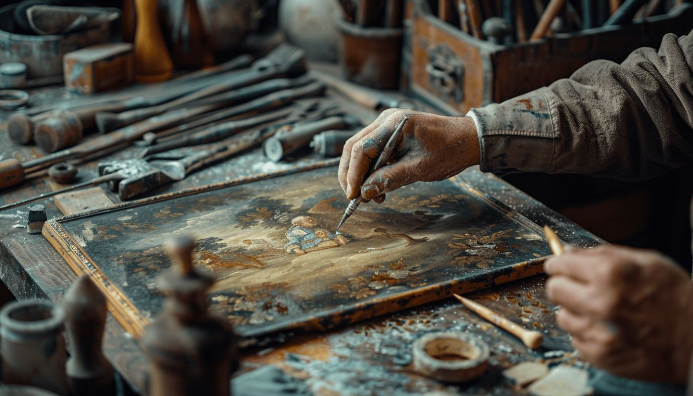 Restauration de tableaux techniques et enjeux pour les œuvres d'art historiques et modernes